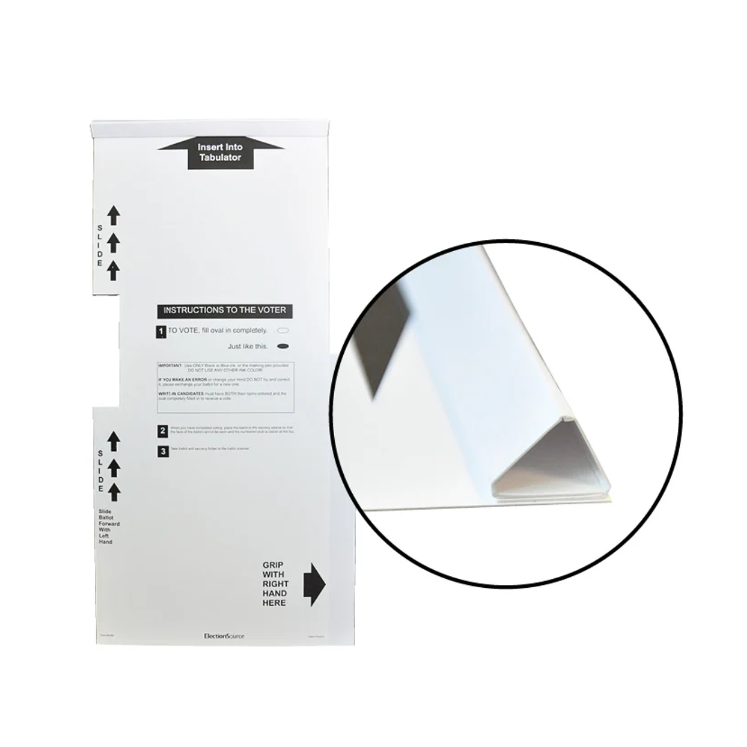 Oval Ballot Secrecy Sleeve with 2 Pockets (MI-459B)