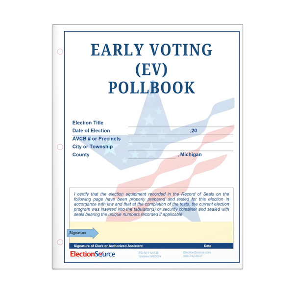 Early Voting Electronic Poll Book PS-401 EPB EV