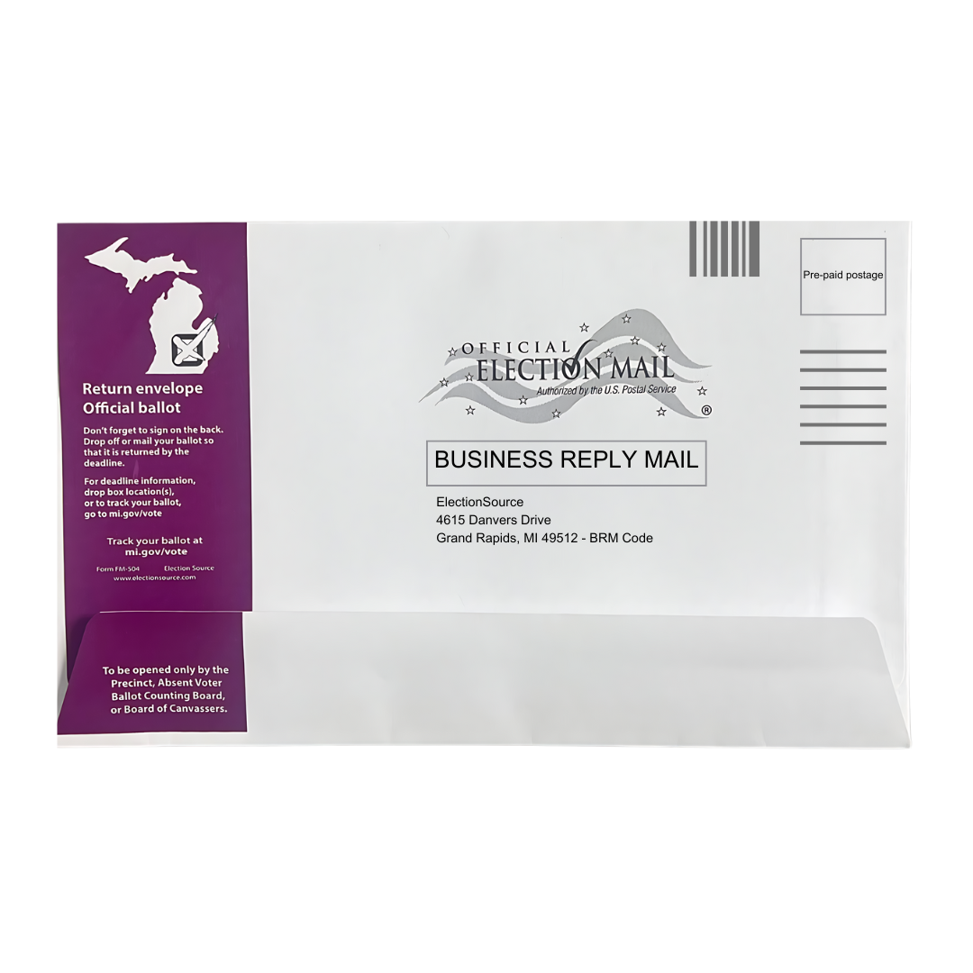 Absent Voter Return Envelope FM-504 Purple