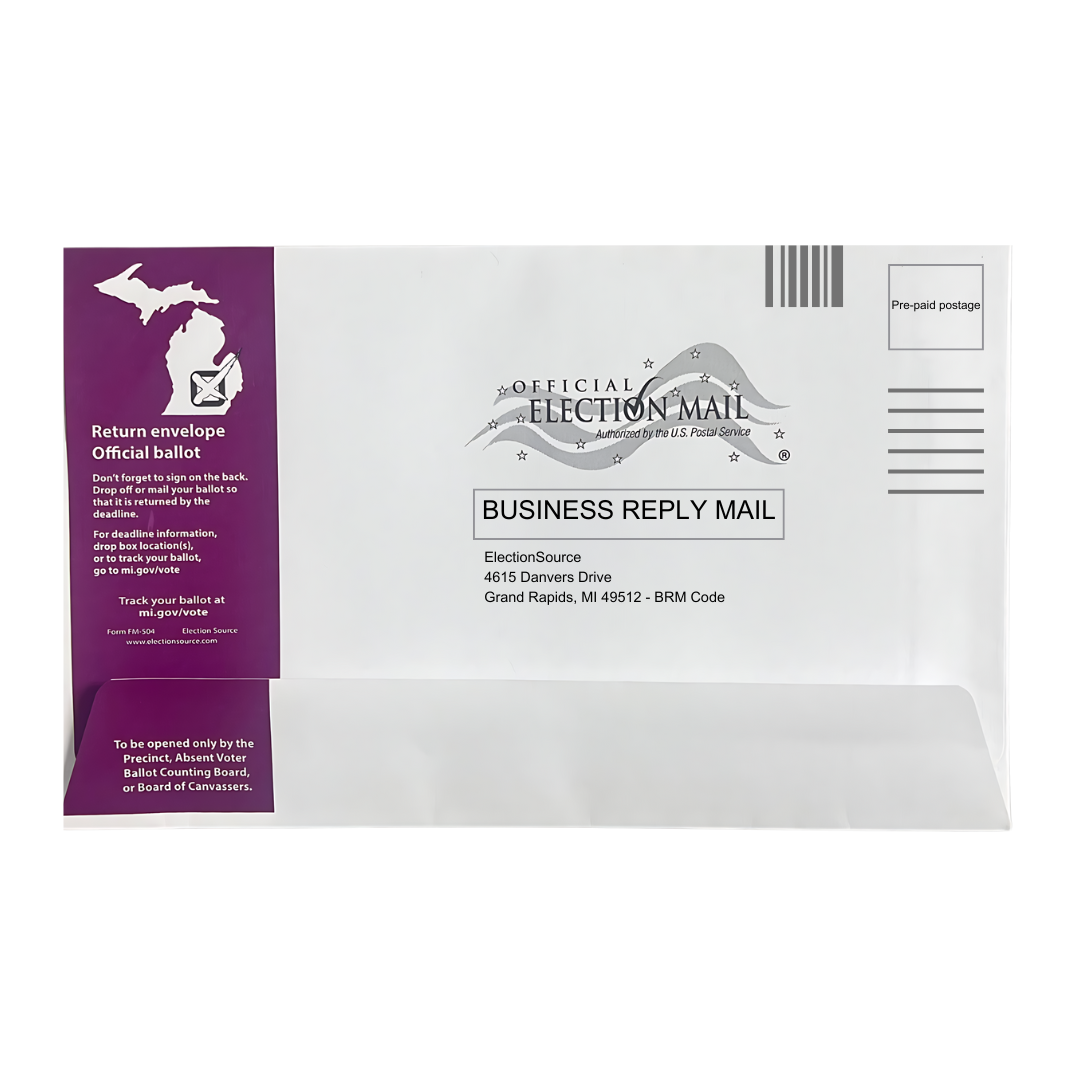 Absent Voter Return Envelope (FM-504 Purple)