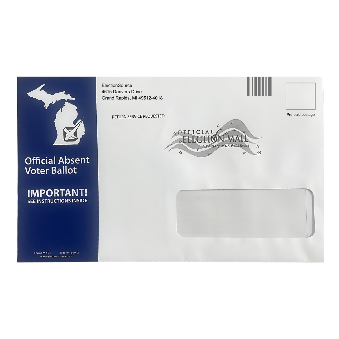 Absent Voter Outgoing Envelope FM-503-Blue