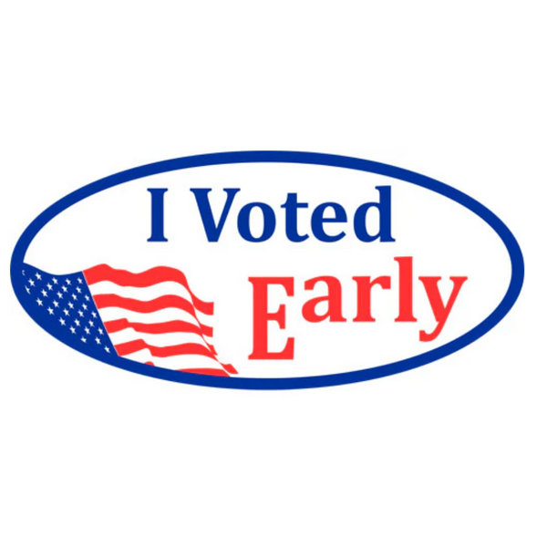 "I Voted Early" Stickers PS-116