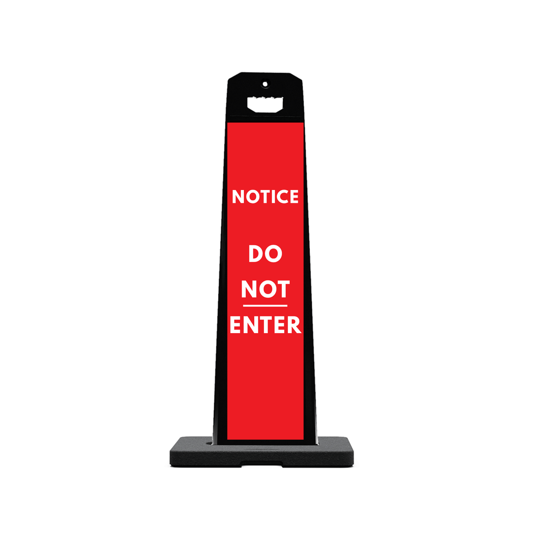 NOTICE DO NOT ENTER Plasticade Stacking Sign (SG-303N)
