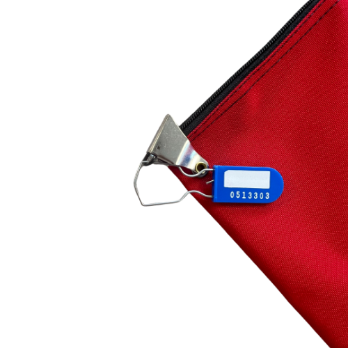 Blue Wire Hasp Padlock Seal - Scored (SE-51)
