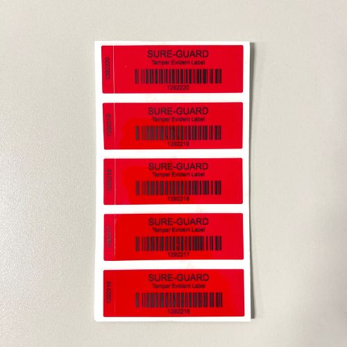 Ace Rnd Security Red Label Tamper Evident Security Label Seals Red SE-35R – ElectionSource