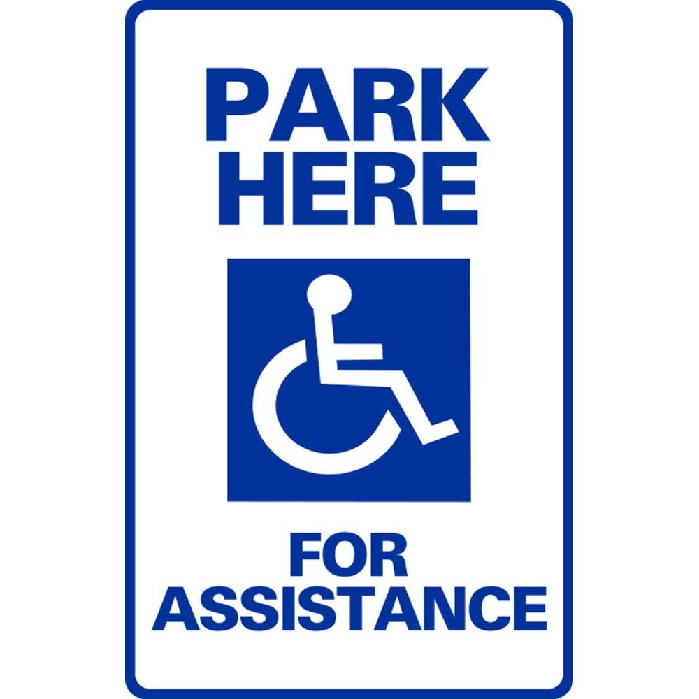 Park Here For Assistance SG-106H2