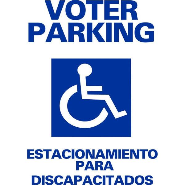 VOTER PARKING ESTACIONAMIENTO PARA DISCAPACITADOS DOUBLE SIDED SG-108A2