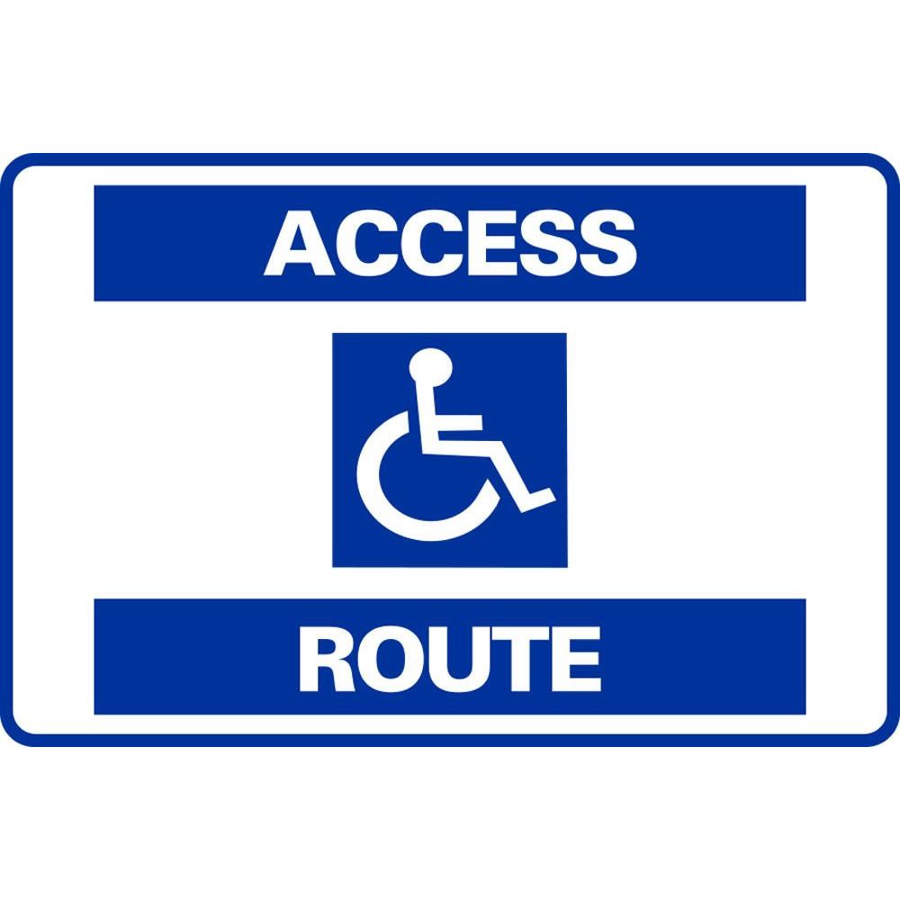 110d2 'Access Route' sign face DOUBLE-SIDED SG-110D2 – ElectionSource