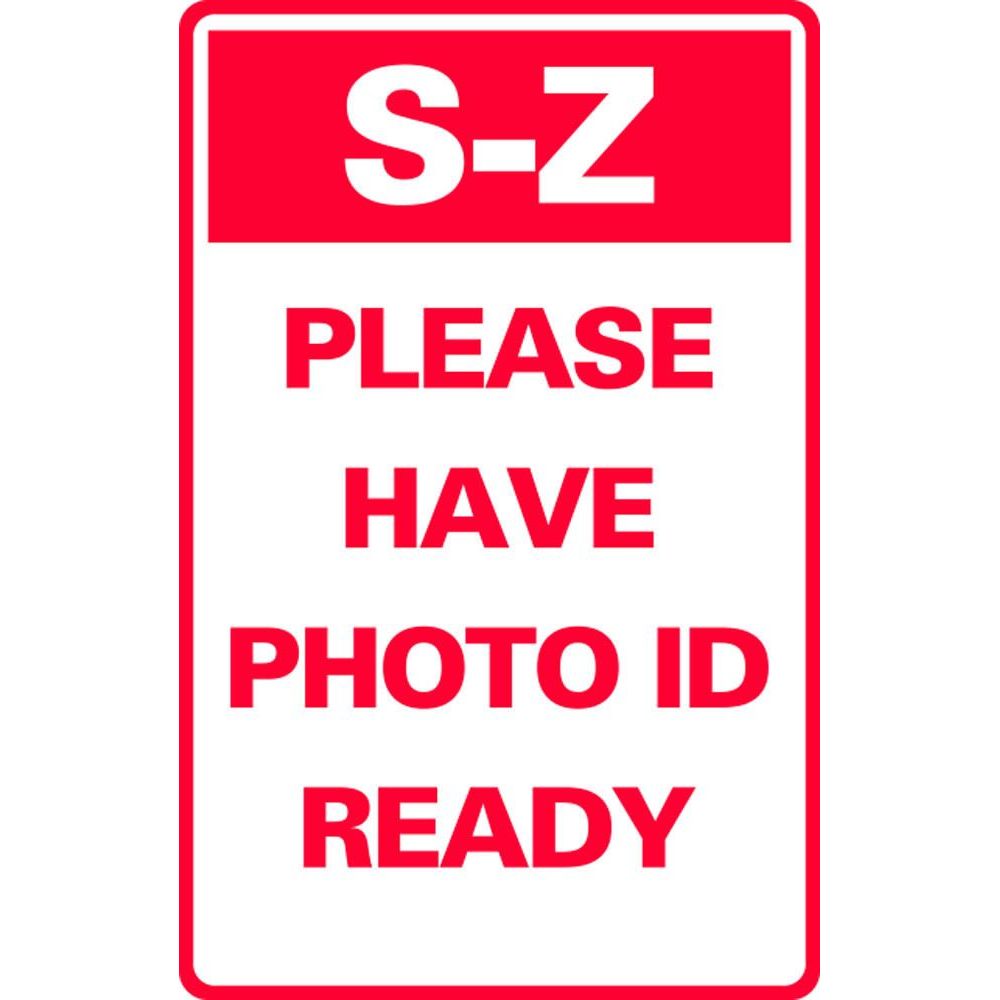 S-Z PLEASE HAVE PHOTO ID READY SG-321H2