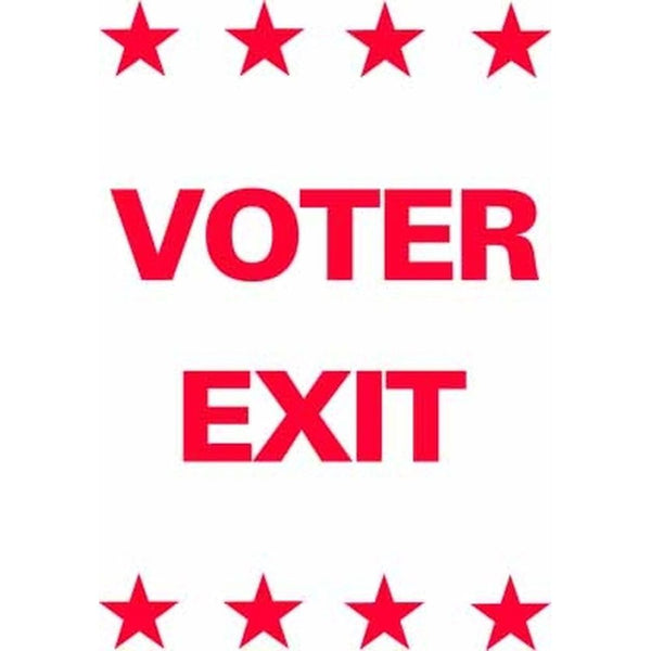 Voter Exit DOUBLE SIDED SG-216A2