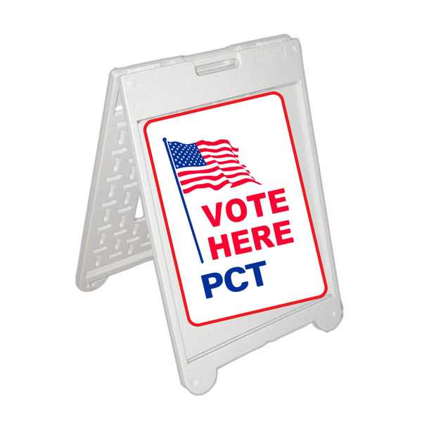 VOTE HERE PCT Medium A-Frame Sign SG-202C