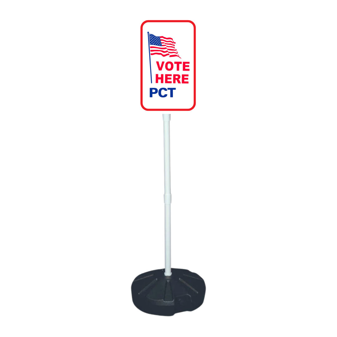 VOTE HERE PCT Weightable Base Sign (SG-202H)