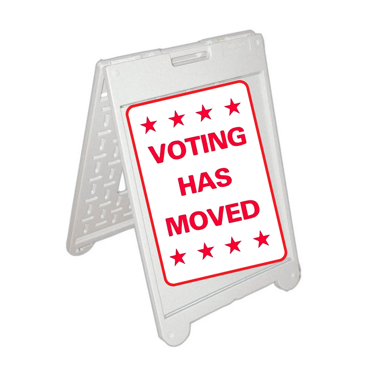 VOTING HAS MOVED Medium A-Frame Sign (SG-206C)