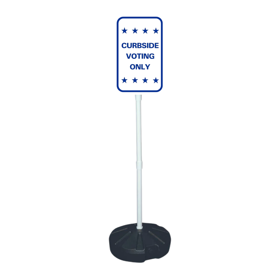 CURBSIDE VOTING ONLY Weightable Base Sign (SG-207H)