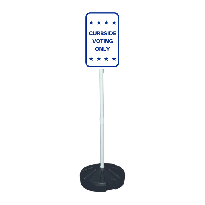 CURBSIDE VOTING ONLY Weightable Base Sign (SG-207H)