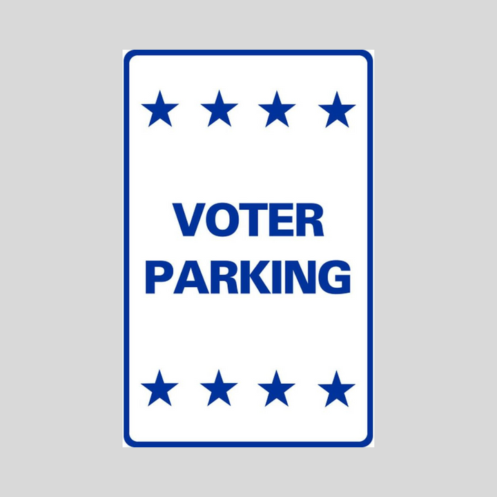 VOTER PARKING Medium A-Frame Sign (SG-208C)