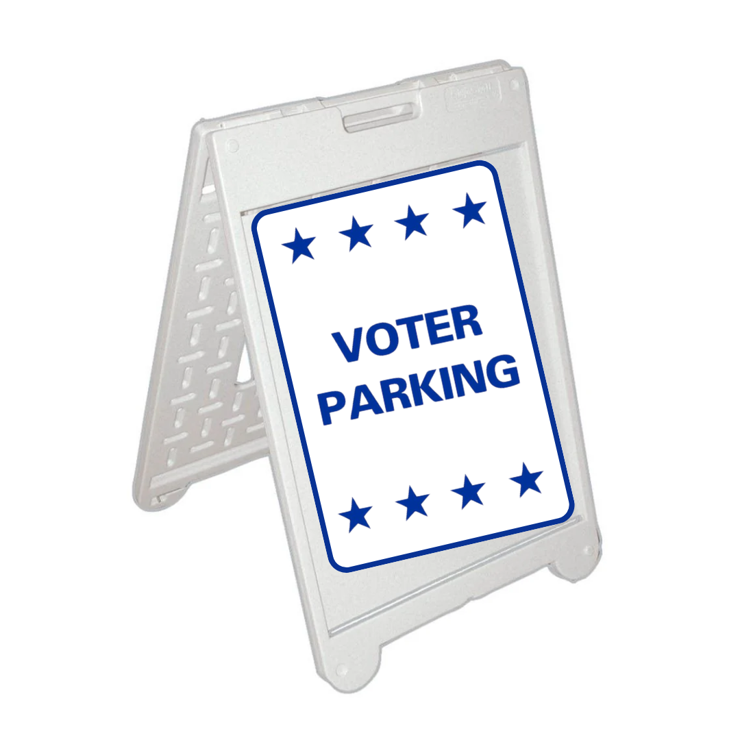 VOTER PARKING Medium A-Frame Sign (SG-208C)
