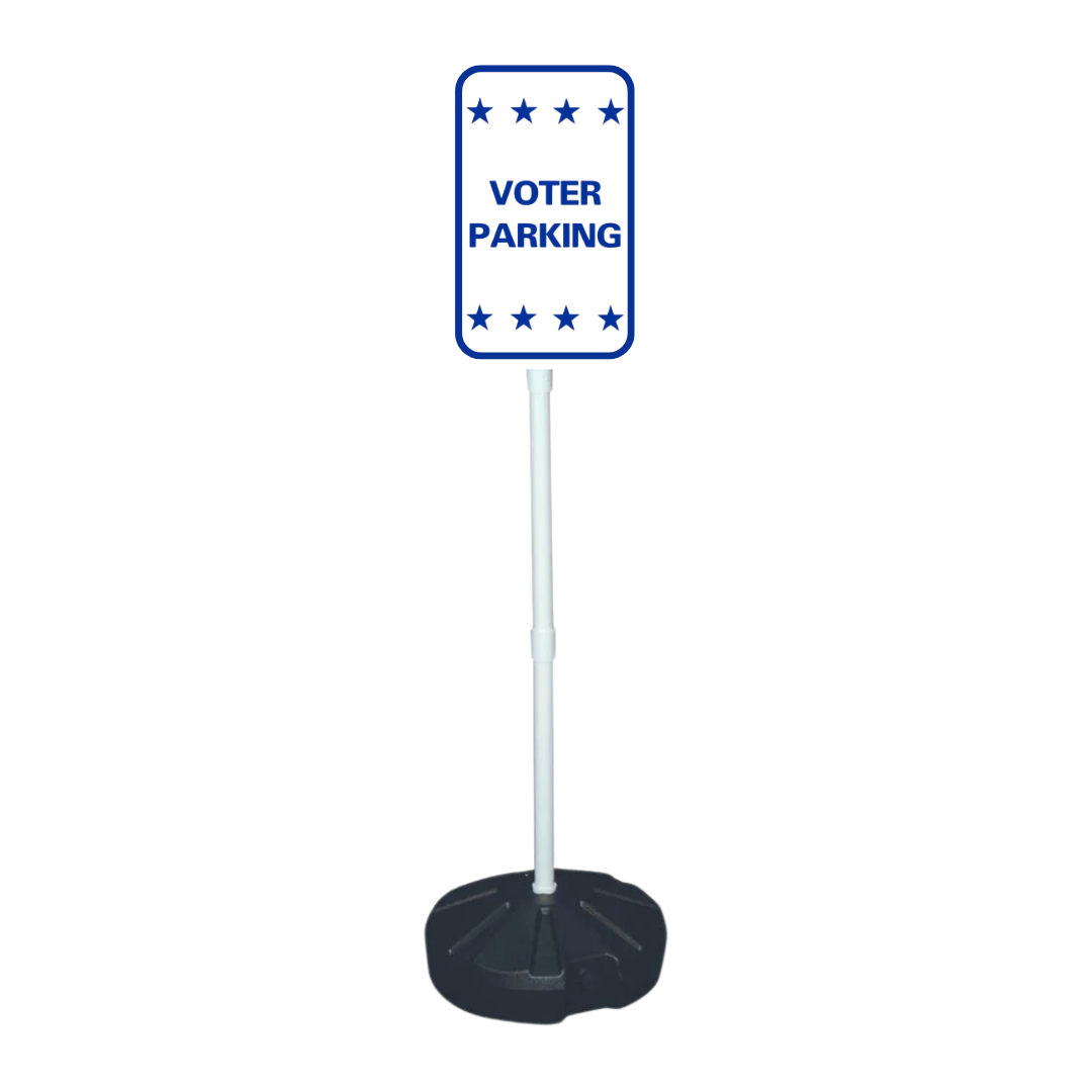VOTER PARKING Weightable Base Sign (SG-208H)