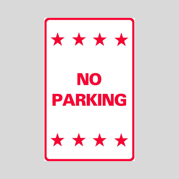 NO PARKING Medium A-Frame Sign (SG-209C)