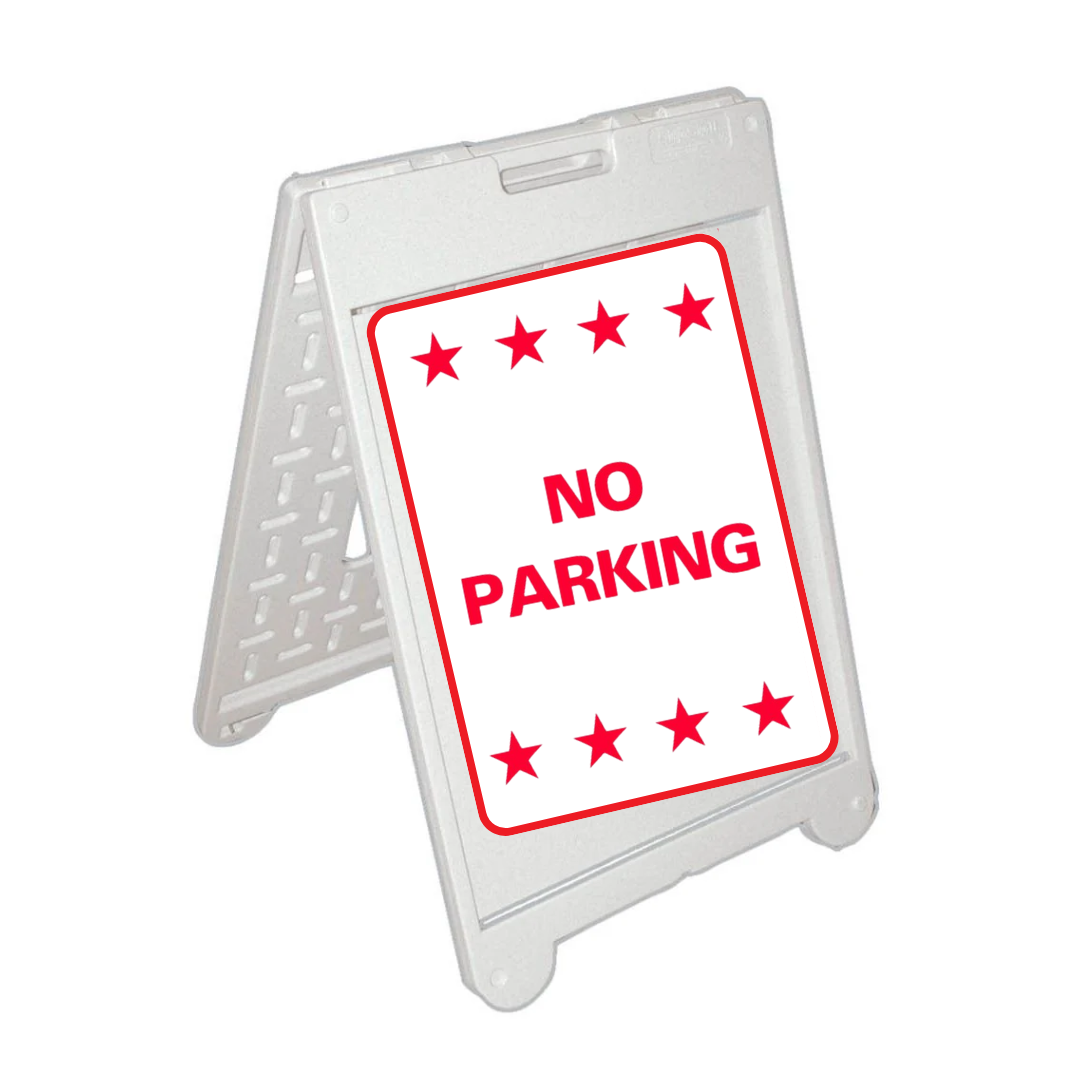NO PARKING Medium A-Frame Sign (SG-209C)