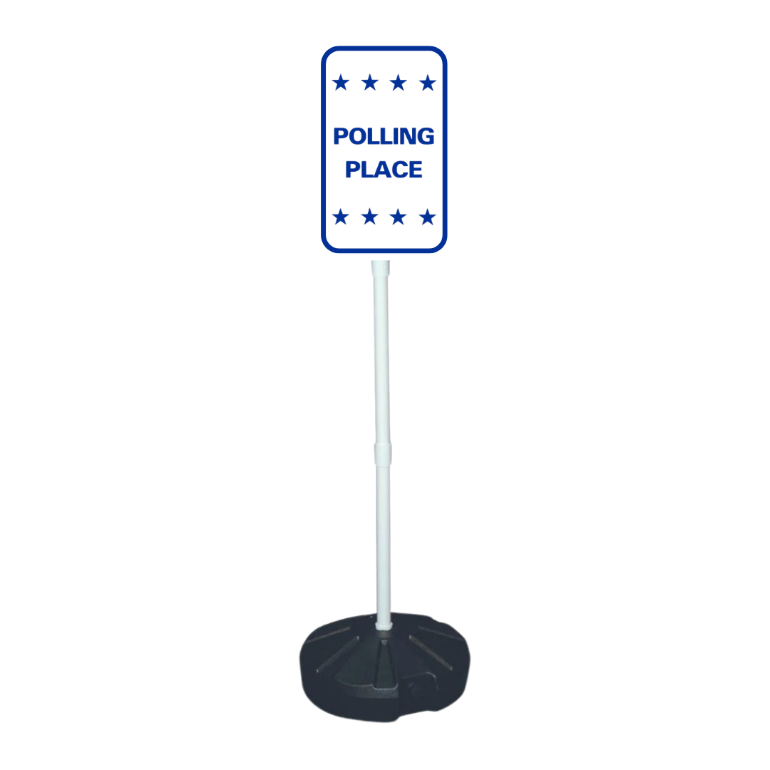 POLLING PLACE Weightable Base Sign SG-213H