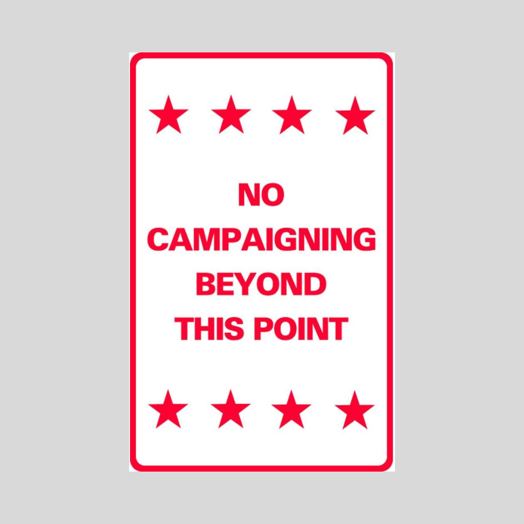 No hacer campaña más allá de este punto SG-214H