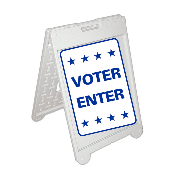 VOTER ENTER Medium A-Frame Sign (SG-215C)