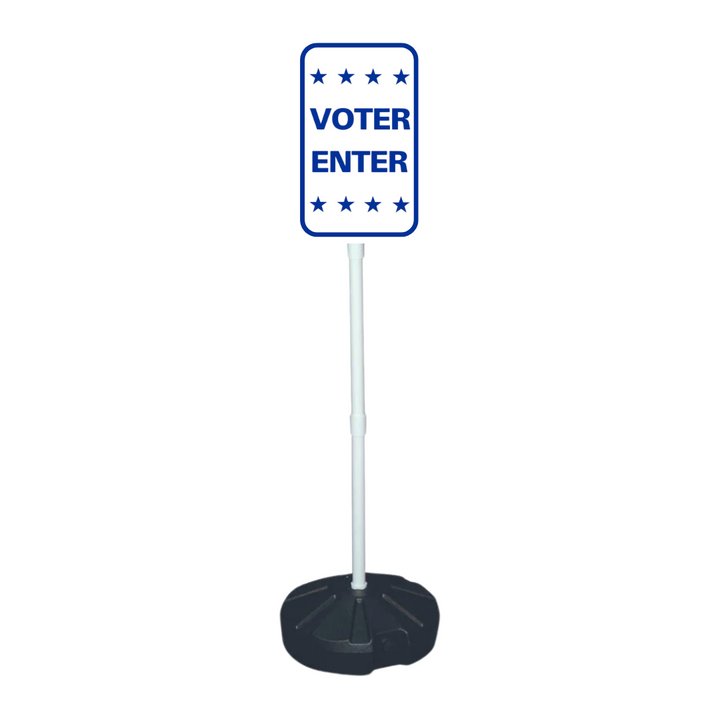 VOTER ENTER Weightable Base Sign (SG-215H)