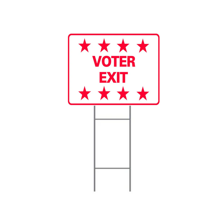 VOTER EXIT H-Stake Sign (SG-216D2)