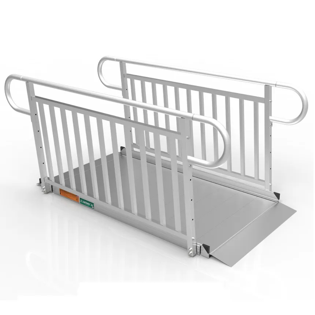 8' Ramp, Pathway Classic Series with Handrails (VA-137)