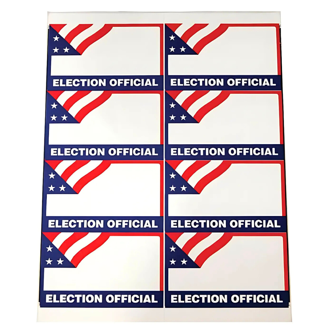 Election Official Name Badges (PS-1121)