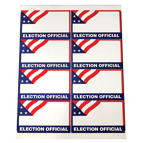 Election Official Name Badges PS-1121