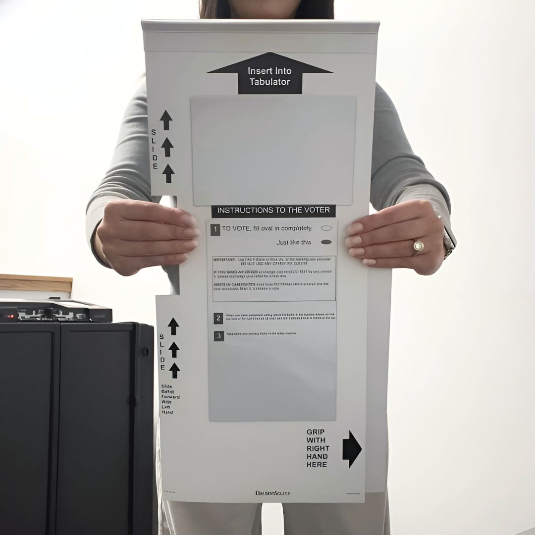 Oval Ballot Secrecy Sleeve with 2 Pockets (MI-459B)