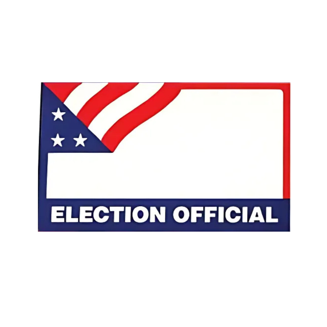 Election Official Name Badges PS-1121