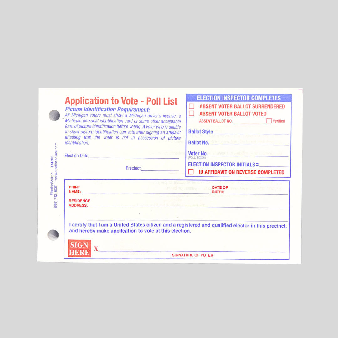 Application to Vote (FM-901)