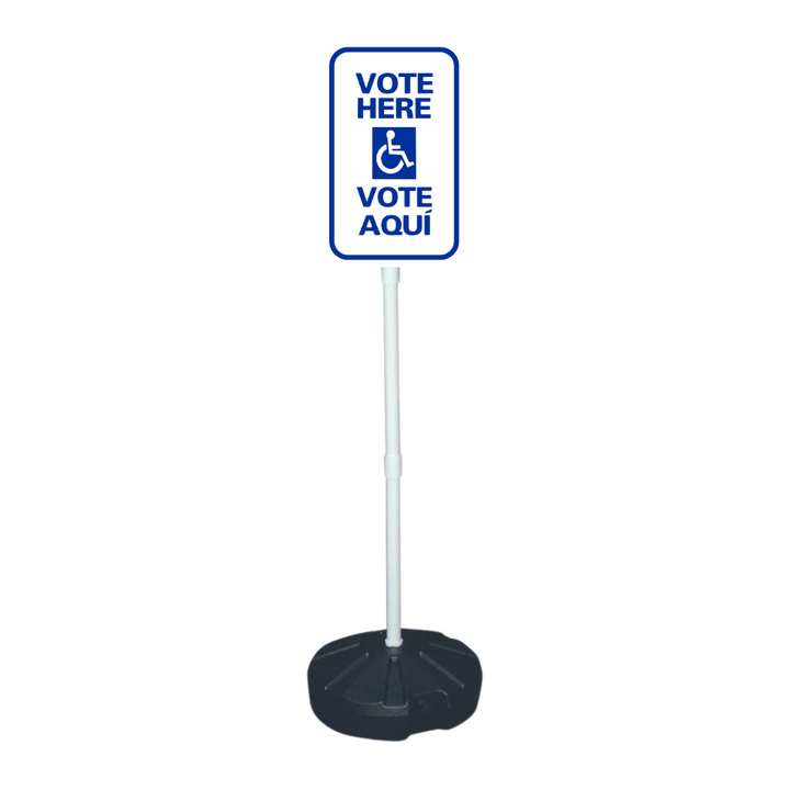 VOTE HERE/VOTE AQUI Weightable Base Sign (SG-109H)