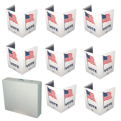 Paquete de 8 pantallas de privacidad con caja de almacenamiento, plástico