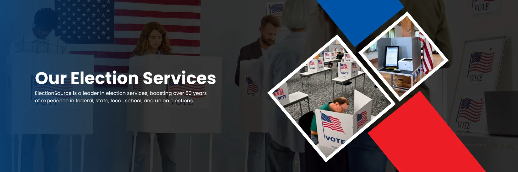 Our Election Services titled page hero banner 