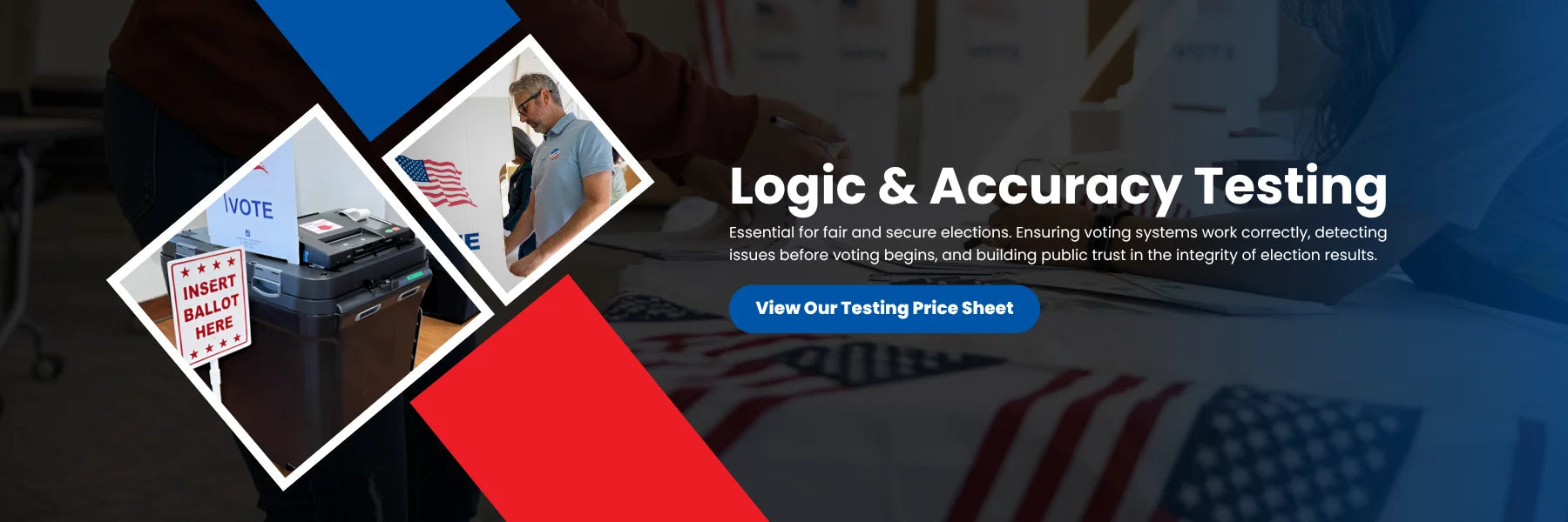 Logic and Accuracy Testing titled page hero banner 