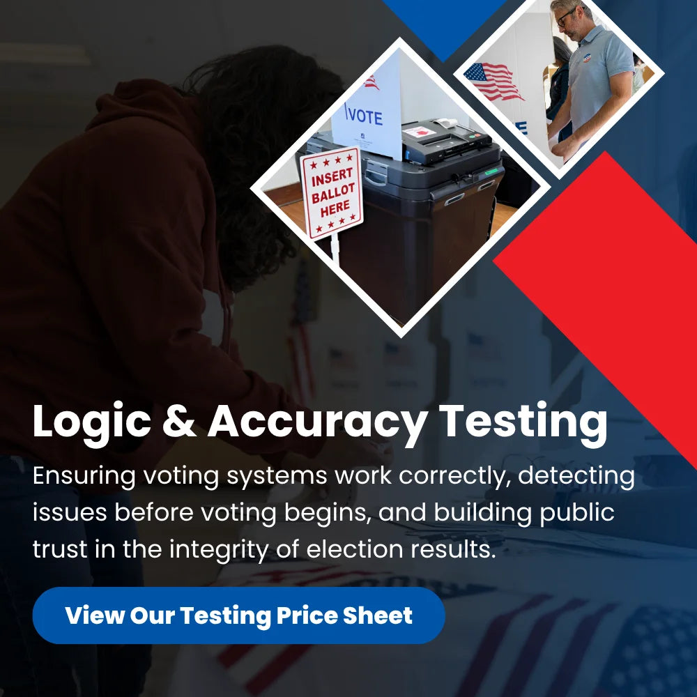 Logic and Accuracy Testing titled page mobile hero banner 