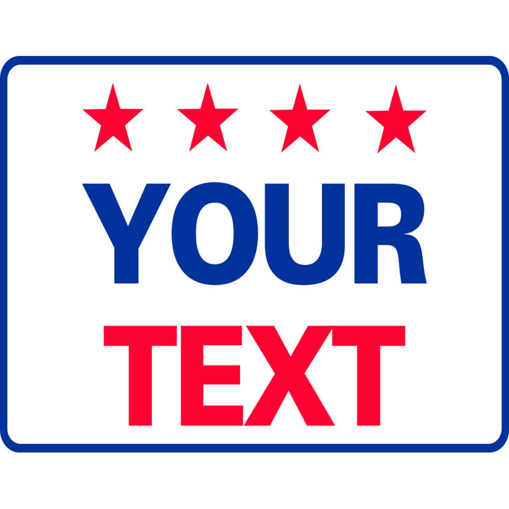CUSTOM PRINT DOUBLE-SIDED H-Stake Sign (SG-702D2)