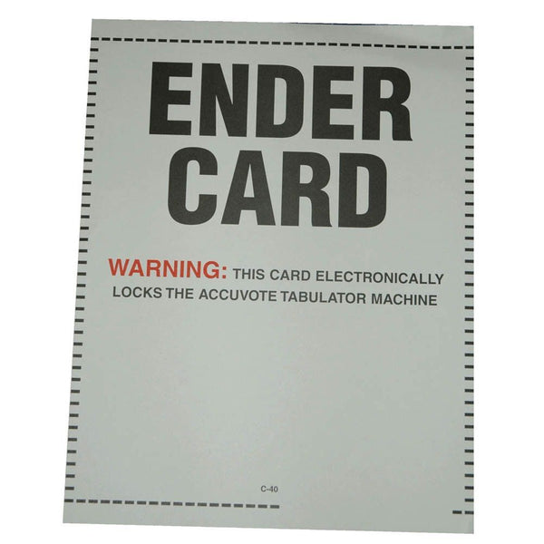 Ender Card for AccuVote®