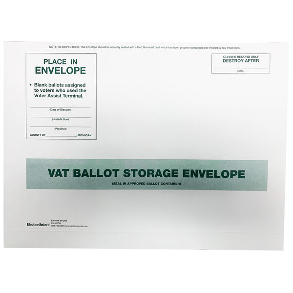 VAT Storage Envelope