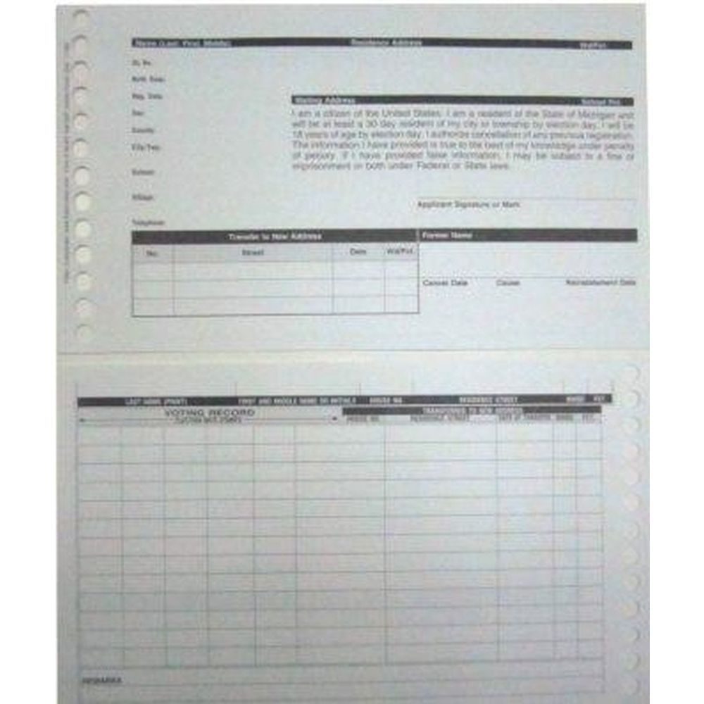 Registro de QVF Master Card-Punching