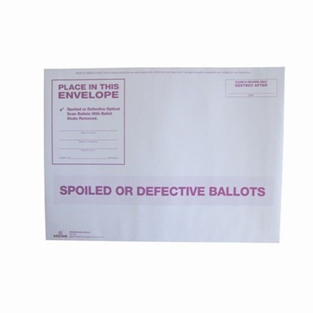 Spoiled or Defective Ballots, White Envelope