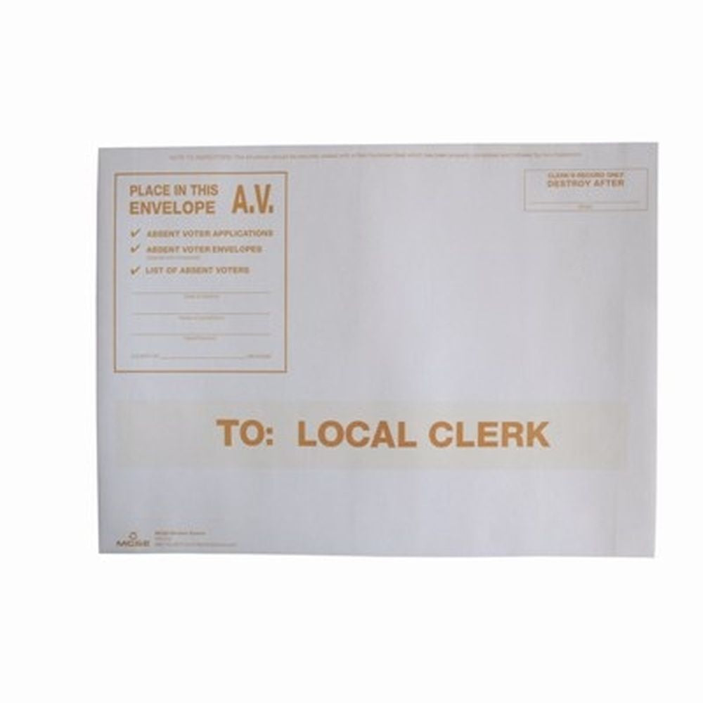 To Local Clerk, White Envelope (FM-914W)