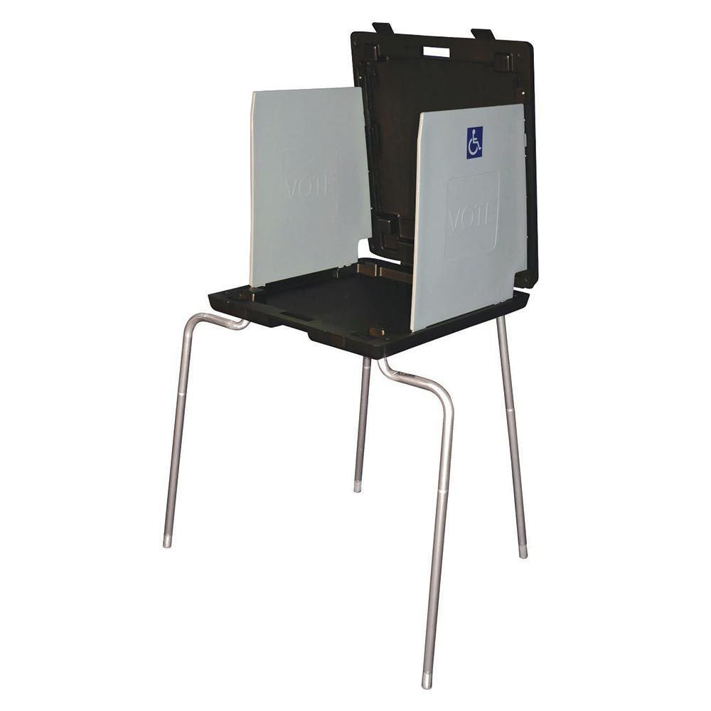 HCP Select Deluxe Voting Booth, With Handicap Legs & LED Lights.