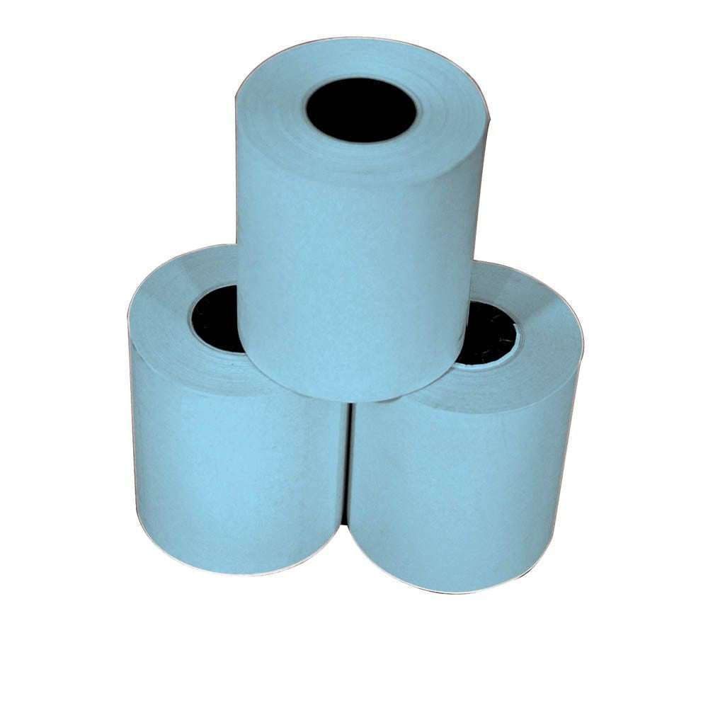 Rollo de papel térmico azul