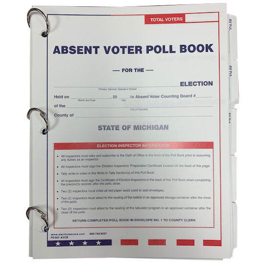 Absent Voter Poll Book