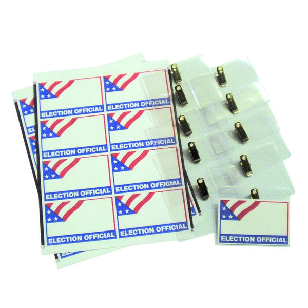 Kit de insignias oficiales de elecciones